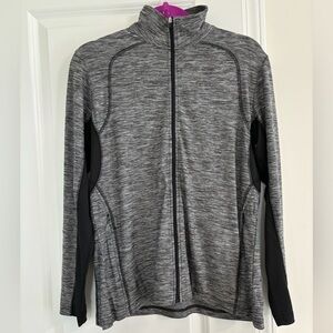 Page & Tuttle Heather Colorblock Layering Jacket Womens L Golf Cool Swing Zip